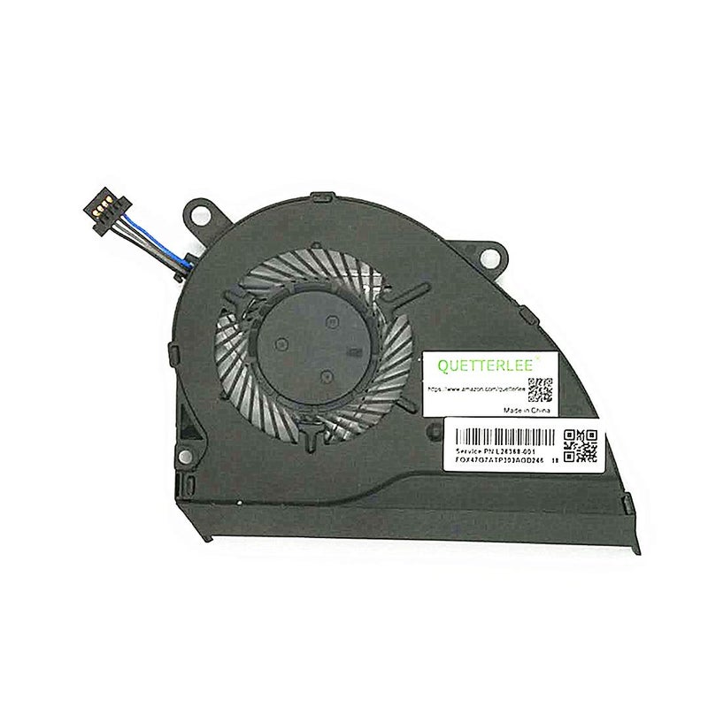 QUETTERLEE Replacement New Integrated Graphics CPU Cooling Fan for HP Pavilion 14-CE 14-CE1004TX 14-CE1006TX 0008CA 14-CE0010CA 14-CE0064ST 0068ST 1058WM 2068ST Series L26368-001 NFB87A05H-001 Fan - Image 2